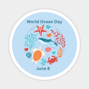 World Ocean Day June 8 Magnet